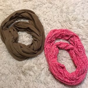 Bundle of infinity scarves